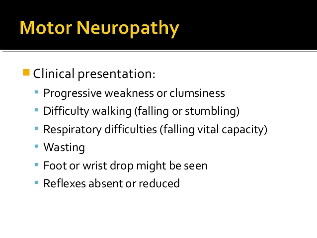 Peripheral neuropathy and falling
